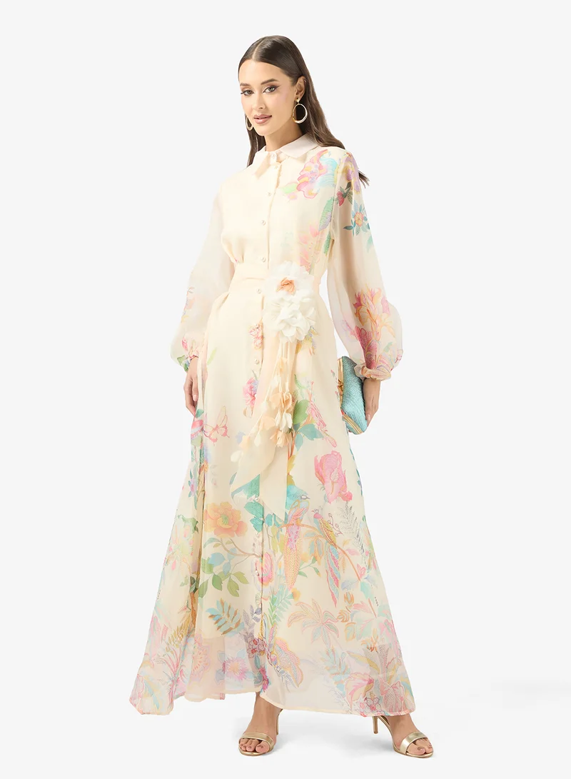 Khizana Floral Print Dress