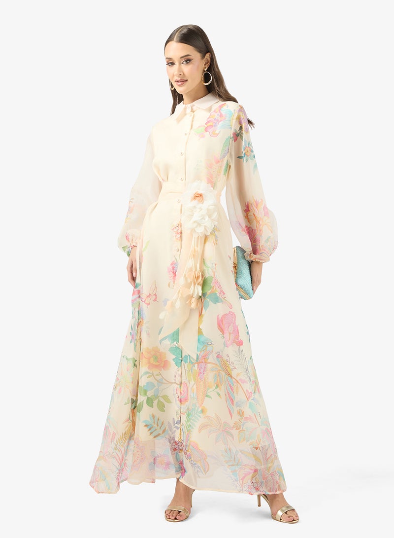 خزانة فستان بطبعة زهور - Image 4