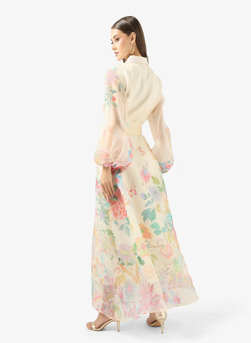 Khizana Floral Print Dress