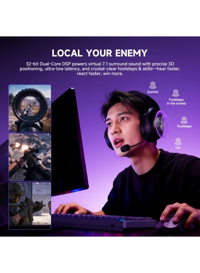 AKKO Verge S9 Ultra Gaming Headset with Mic 7.1 Surround Sound E-Sports Headset - Image 5