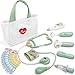 Liberry Doctor Kit for Toddlers 35 Years Old 18Piece Doctor Bag Pretend Play Toys Durable Medical Kit with Toy Stethoscope Green Birthday Gift for Kids - Image 3