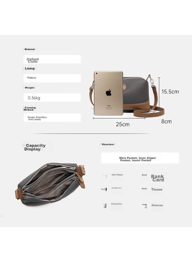 ZOOLER Zhu'Er Handbag, Women'S Bag, Retro Mom Bag, Lightweight Oxford Cloth Crossbody Bag, Middle-Aged Ladies' Bag, Qixi Gift For Wife - Image 3