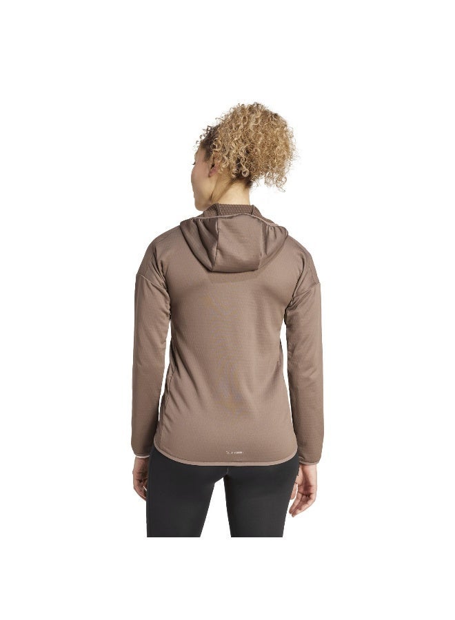 Adidas جاكيت هودي فليس خفيف مقاوم للرياح من تيركس إكسبرير CLIMAWARM+ - Image 3