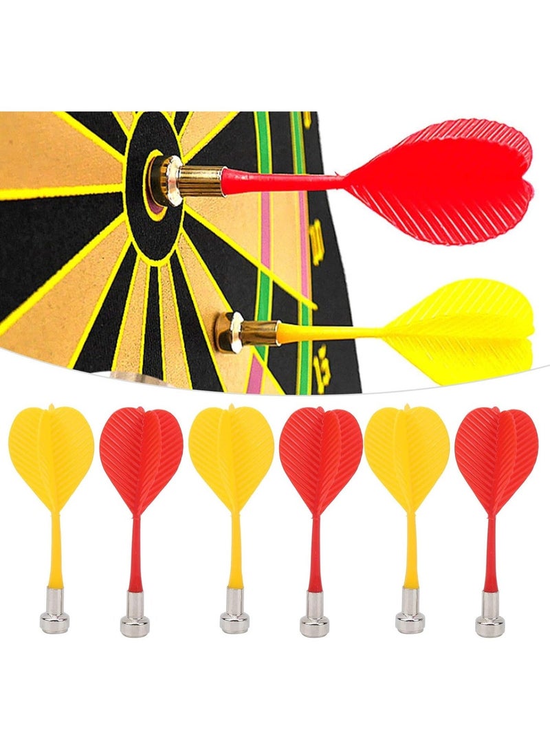 سهام مغناطيسية آمنة مع أطراف معدنية للوحة رمي السهام القياسية 3 قطع، متعددة الألوان - Image 1