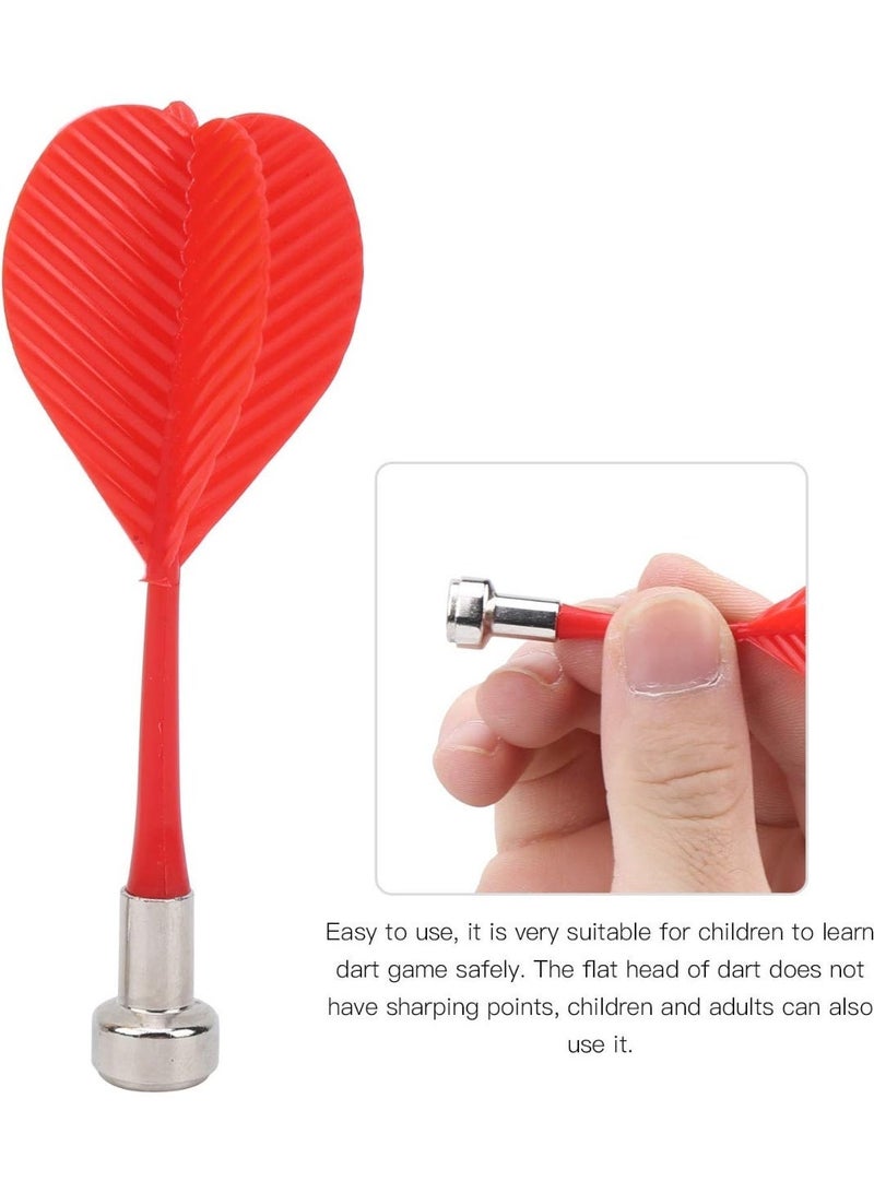 سهام مغناطيسية آمنة مع أطراف معدنية للوحة رمي السهام القياسية 3 قطع، متعددة الألوان - Image 3