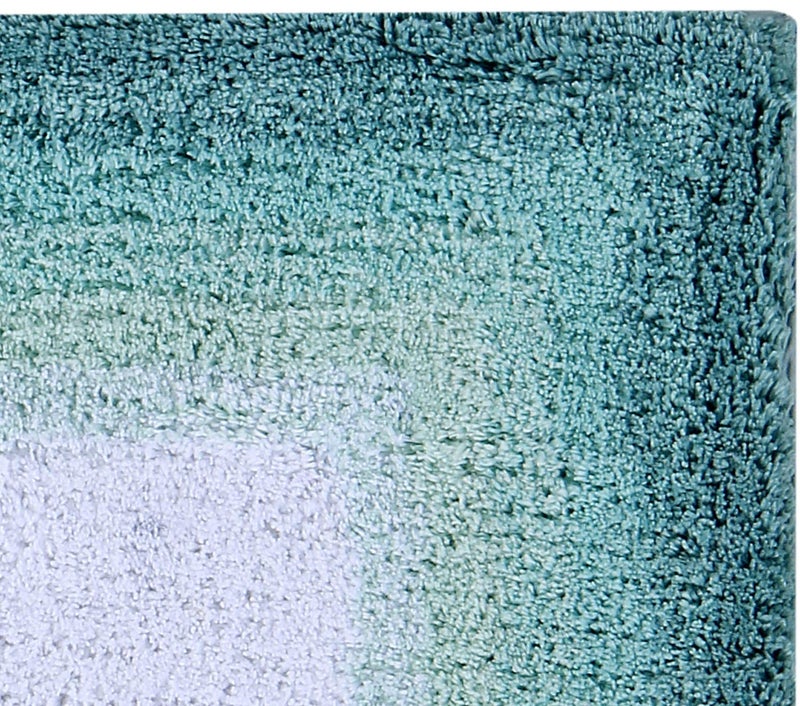 Better Trends 100% Cotton Torrent Collection Bath Mats, Turquoise Bath Mat - Tufted, Absorbent & Machine Washable Bath Mats for Bathroom Floor, Shower & Sink Bath Mat Rug, 24" Square - Image 3