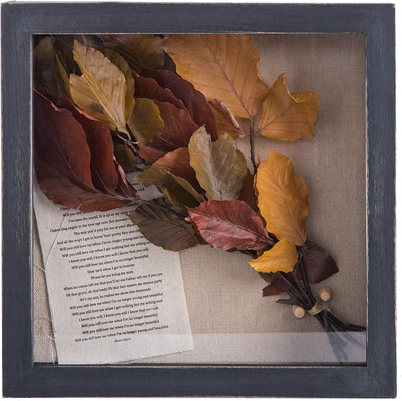 Shadow Box Frame 10x10 Shadow Box Display Case Picture Frame with Linen Back Memorabilia Awards Medals Storage Wedding Flower Memory Box for Keepsake Black Large Deep Pin Board - Image 3