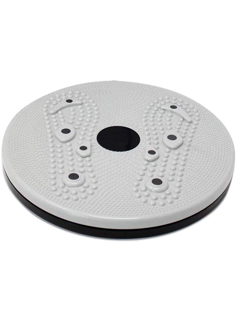 AGD Multifunctional Portable waist twisting machine indoor sports fitness Magnet waist twisting disc grey - Image 1