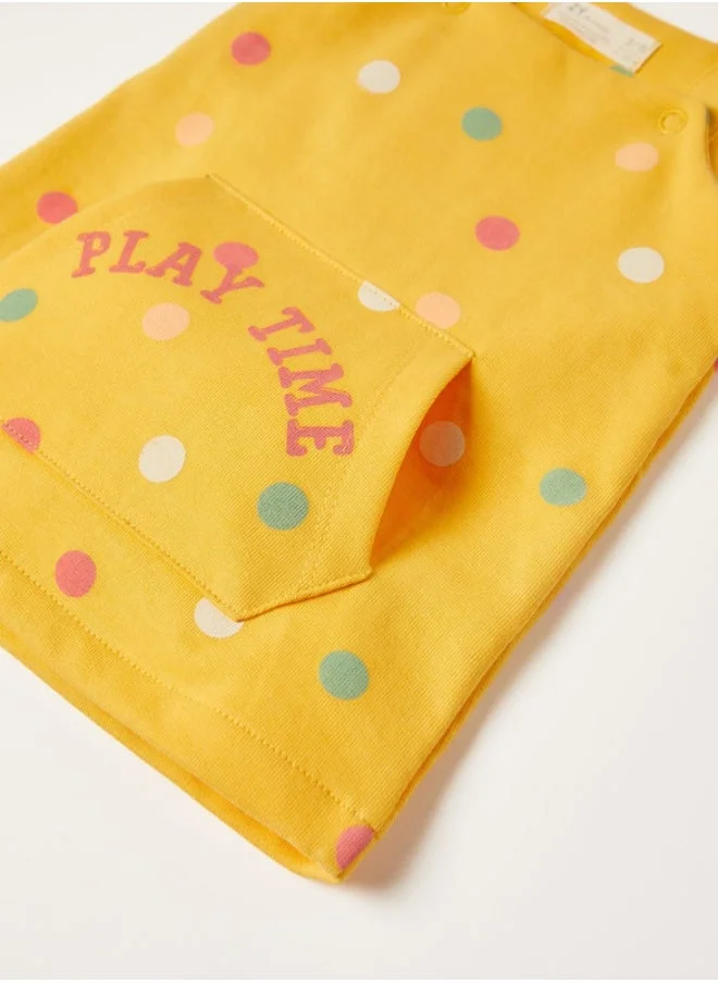 Zippy Cotton Pinafore Dress for Newborn Baby Girls, Yellow