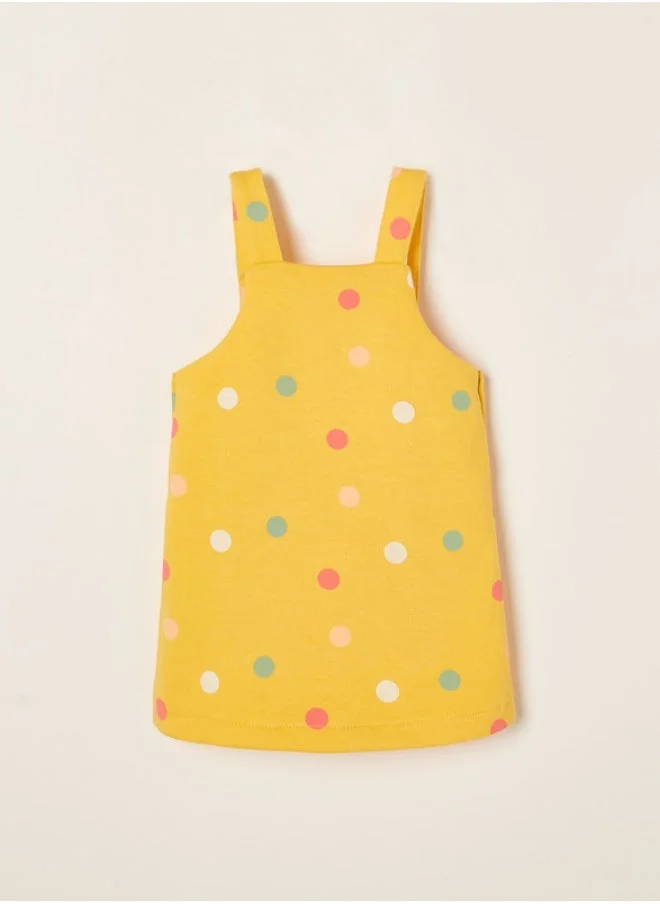 Zippy Cotton Pinafore Dress for Newborn Baby Girls, Yellow