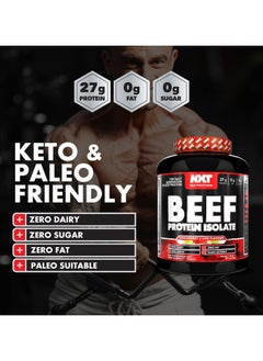 NXT Nutrition Beef Protein Isolate - Strawberry Lime - (1.8kg)  - Image 2