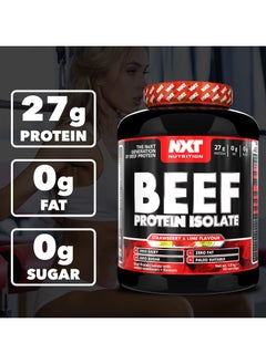 NXT Nutrition Beef Protein Isolate - Strawberry Lime - (1.8kg)  - Image 3