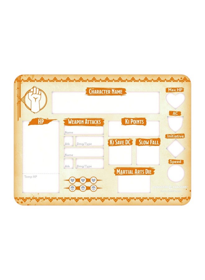 Gale Force Nine Gale Force 9 D&D 72511 Monk Token Set (Player Board & 23 Tokens) - Image 5