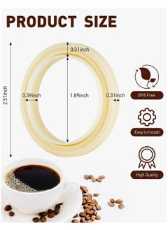 Generic 2 PCS Silicone Steam Ring, 54mm Grouphead Gasket Replacement Accessories, No BPA Silicone Gasket Seal, for Breville Espresso Machine 878/870/860/840/810/500/450/ Sage 500/870/875/880/810/878  - Image 4
