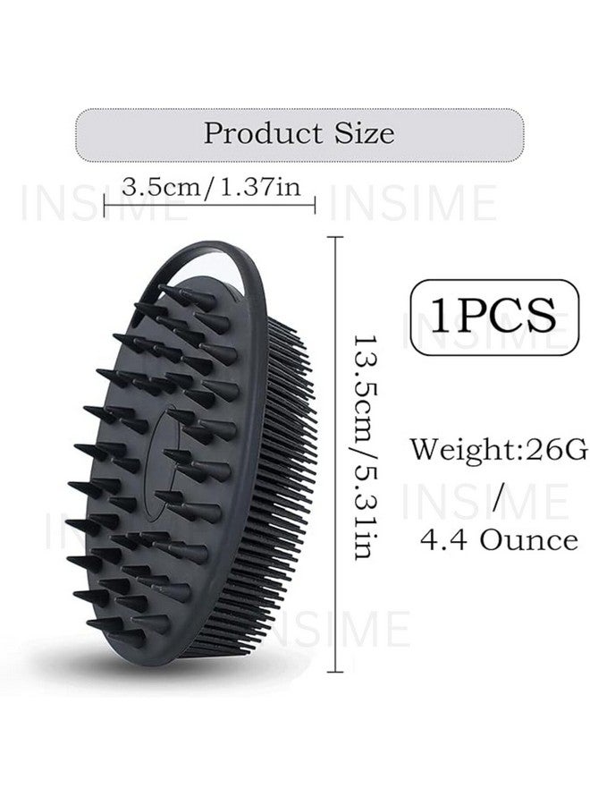 INSIME Soft Silicone body scrubber bathing for Men & Women | scrub Body brush for bathing & body wash | face scrubber for men | Loofah 2 in 1 Bath & Shampoo Brush - Image 2