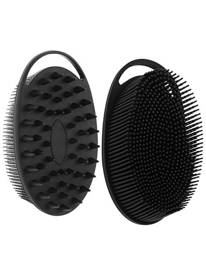 INSIME Soft Silicone body scrubber bathing for Men & Women | scrub Body brush for bathing & body wash | face scrubber for men | Loofah 2 in 1 Bath & Shampoo Brush - Image 1