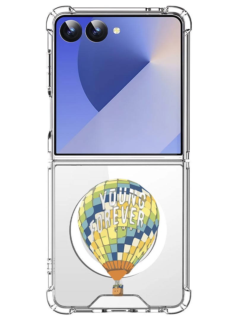 Theodor Magnetic Case for Samsung Galaxy Z Flip 7 Compatible with MagSafe Wireless Charging, Shockproof Phone Bumper Cover Young forever-01 - Image 1