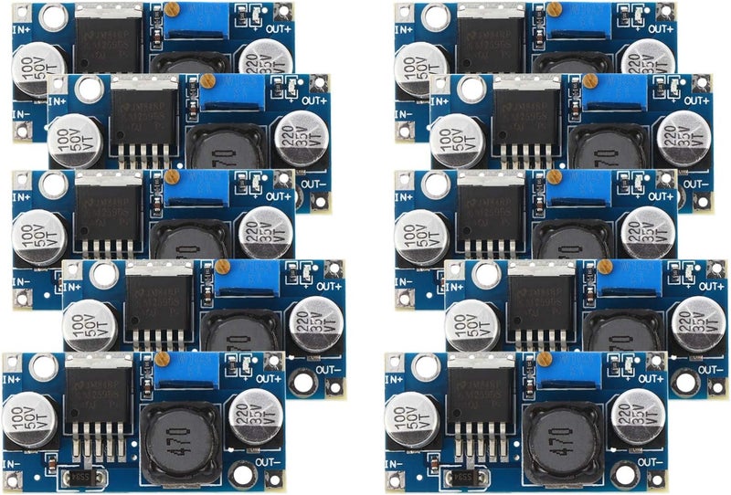 klarako 10 Pcs Power Module Boost Regulator Buck Module Buck Converter Power Converter Module Power Converter Parts Supply Module Converter Accessories DC Voltage Regulator Module - Image 1