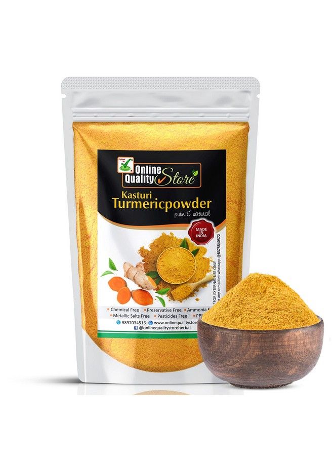 Online Quality Store Organic Aloe Vera Gel White (400G) + Kasturi Turmeric Powder For Face (400G) 800G  - Image 3