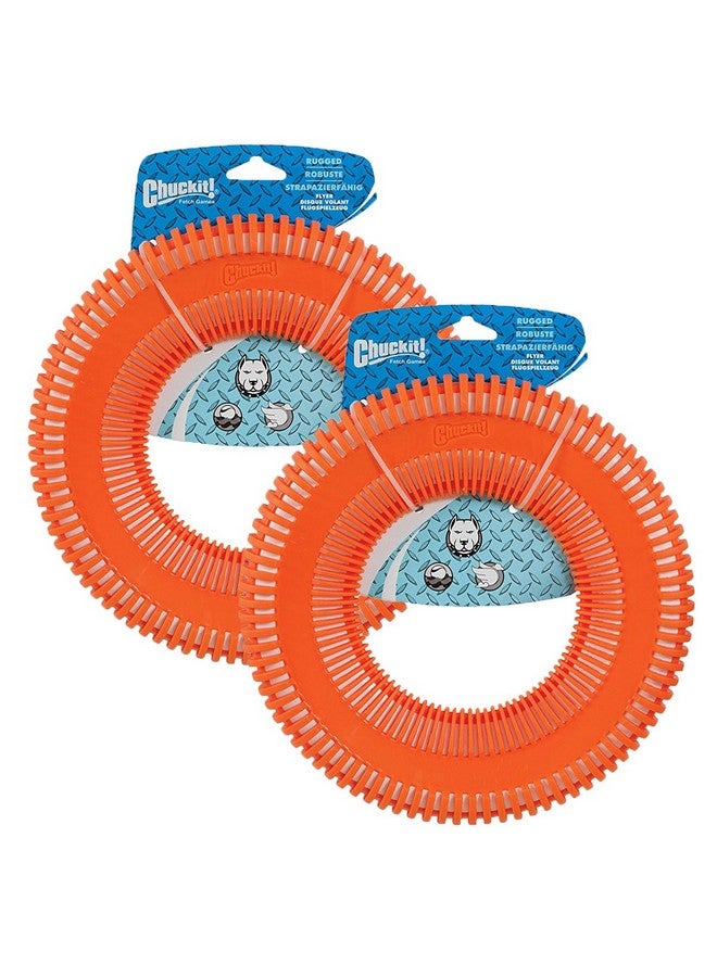 Petmate Chuckit! Rugged Flyer Dog Toy, Large (2 Pack) - Image 1