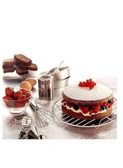 TeamFar TeamFar Round Cooling Rack Set of 2, 9 Inch Round Rack Baking Steaming Roasting Rack Set Stainless Steel, Healthy & Dishwasher Safe, Mirror Finish & Rust Free  - Image 4