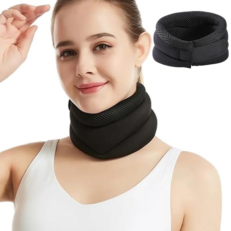Oprtuisi Anti-Snoring Neck Support, Adjustable Soft Foam Neck Brace, Ergonomic Design for Sleep, Men & Women - Image 1