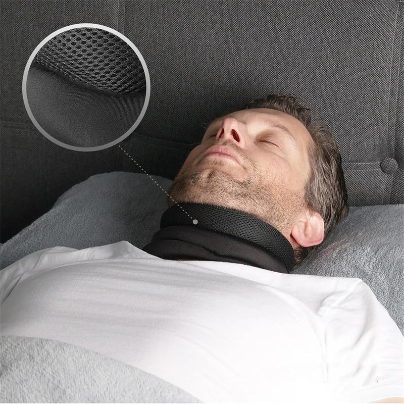 Oprtuisi Anti-Snoring Neck Support, Adjustable Soft Foam Neck Brace, Ergonomic Design for Sleep, Men & Women - Image 2