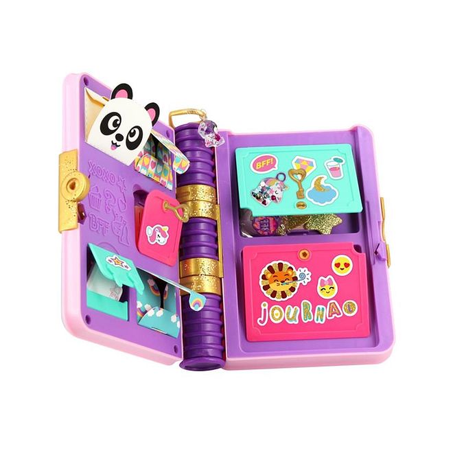 Funlockets Secret Journal Glitter Edition, Imaginative Play, Durable, Versatile, 6 Years+, Multicolor - 116 Pieces - Image 2