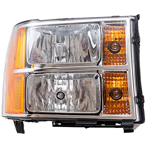 Brock Replacement Passenger Headlight Compatible with 2007-2014 Sierra Pickup Truck 25799194 - Image 2