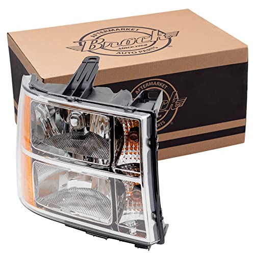 Brock Replacement Passenger Headlight Compatible with 2007-2014 Sierra Pickup Truck 25799194 - Image 1
