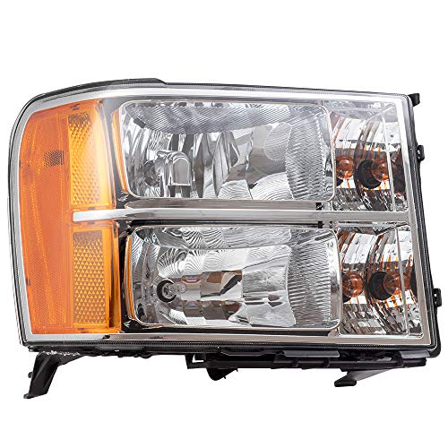 Brock Replacement Passenger Headlight Compatible with 2007-2014 Sierra Pickup Truck 25799194 - Image 3