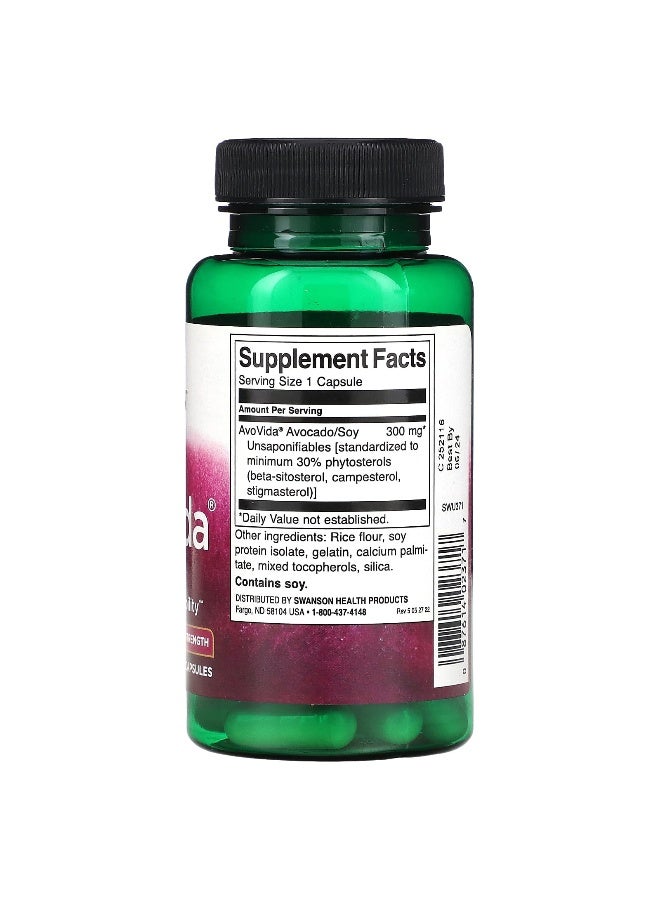 Swanson, AvoVida, Maximum Strength, 300 mg, 60 Capsules - Image 2