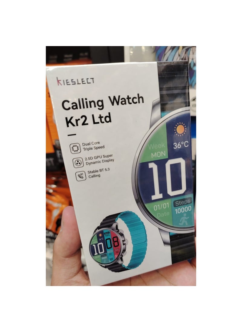 KIESLECT - Smart watch latest version from kieslect kr2 ltd Connection Bluetooth 5.3 Water resistance: IP68 Screen material: Amoled Battery capacity: 360 mAh Theoretical charging time: about 2 hours Sports mode +100-21 languages - Image 1