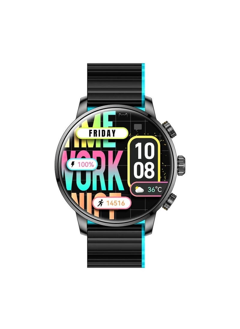 KIESLECT - Smart watch latest version from kieslect kr2 ltd Connection Bluetooth 5.3 Water resistance: IP68 Screen material: Amoled Battery capacity: 360 mAh Theoretical charging time: about 2 hours Sports mode +100-21 languages - Image 1