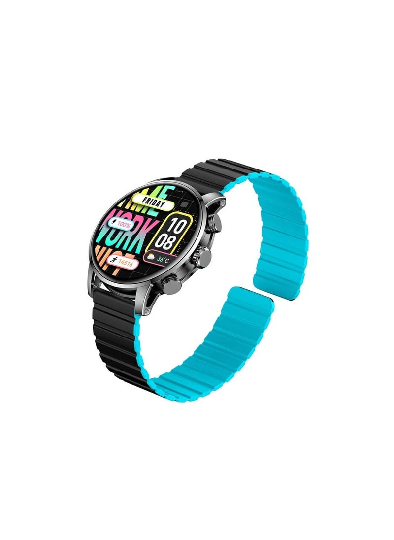 KIESLECT - Smart watch latest version from kieslect kr2 ltd Connection Bluetooth 5.3 Water resistance: IP68 Screen material: Amoled Battery capacity: 360 mAh Theoretical charging time: about 2 hours Sports mode +100-21 languages - Image 1