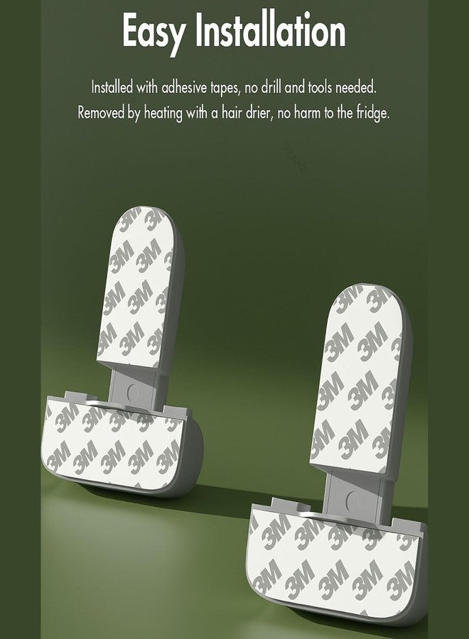 DRANZ Baby Safety Fridge Lock - Strong Adhesive Child Proof Refrigerator & Freezer Latch, Upgraded Toddler Safety Lock for Single Door, Easy Install Cabinet Door Lock, Baby Proofing Kitchen Accessorie - Image 4