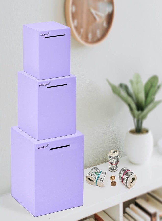 HCHANGEN Piggy Bank for Adults, Must Break to Open Unbreakable Piggy Bank Made of Stainless Steel, Indestructible Money Savings Bank for Cash (Purple, 4.72inches) - Image 5