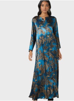 Coco Desert Printed Abaya Dress  - Image 1