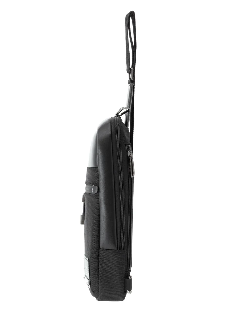 Samsonite Vestor Sling Pack, Black|Adjustable Strap|Secret Pocket|Quick Access Pocket - 2 Years International Warranty