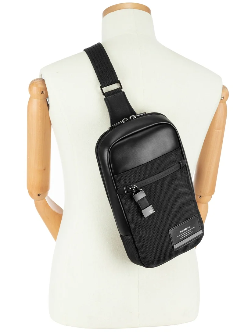 Samsonite  Vestor Sling Pack, Black|Adjustable Strap|Secret Pocket|Quick Access Pocket - 2 Years International Warranty  | Best Price UAE