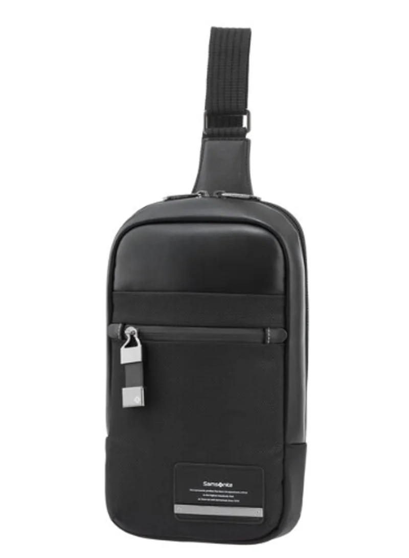 Samsonite Vestor Sling Pack, Black|Adjustable Strap|Secret Pocket|Quick Access Pocket - 2 Years International Warranty