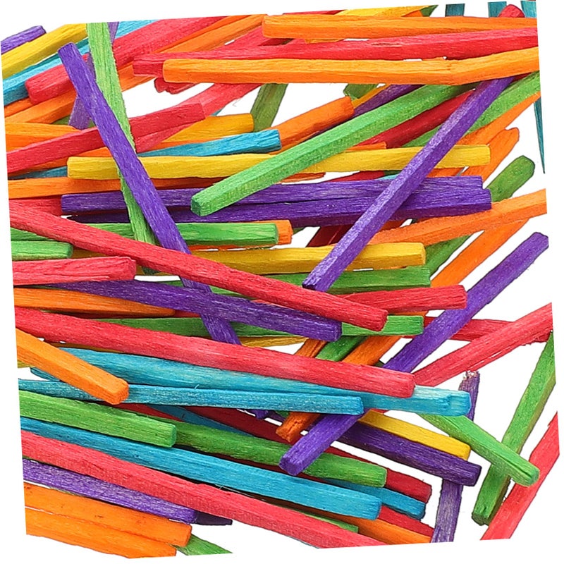 Multicolored Wooden Craft Sticks For Creative Art Projects And Educational Activities - Image 4