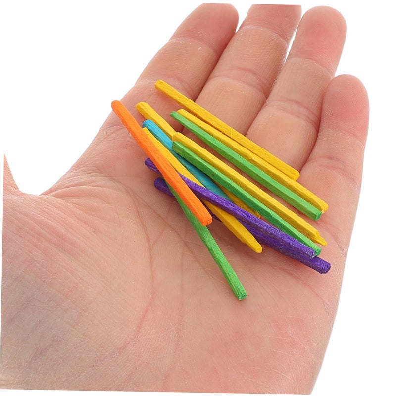 Multicolored Wooden Craft Sticks For Creative Art Projects And Educational Activities - Image 5