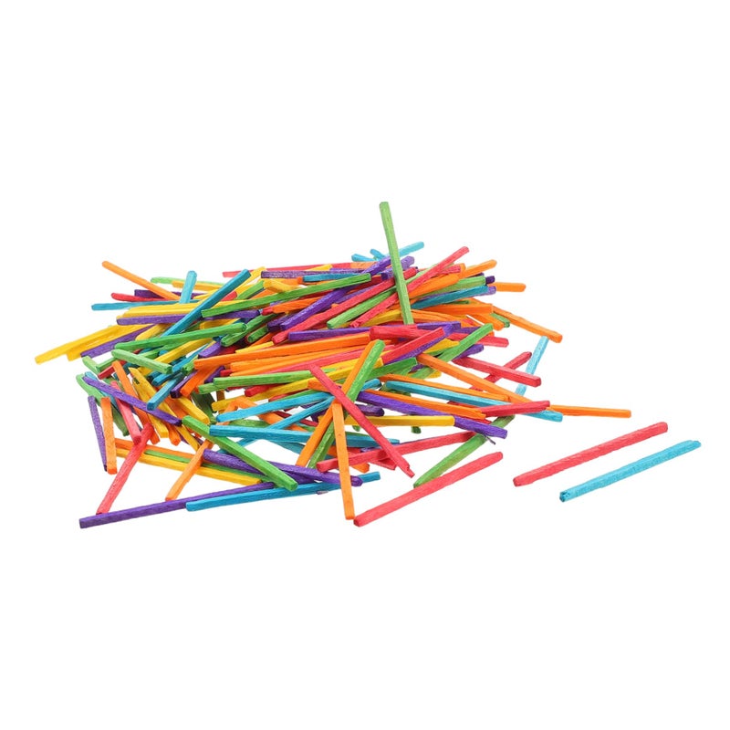 Multicolored Wooden Craft Sticks For Creative Art Projects And Educational Activities - Image 2