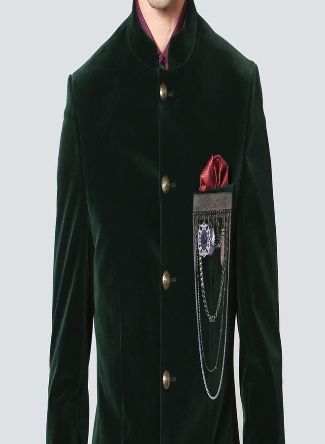 Adorn Designer Excotic Chain Brooch For Men, Women - Image 3
