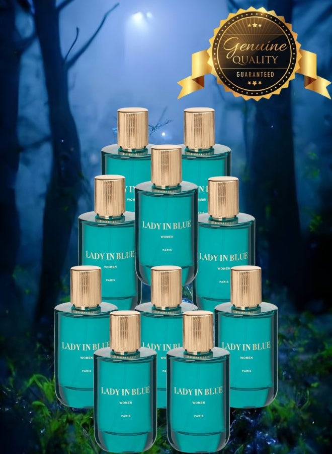جيبارليس 10 قطع عطر ليدي إن بلو 100مل - Image 1