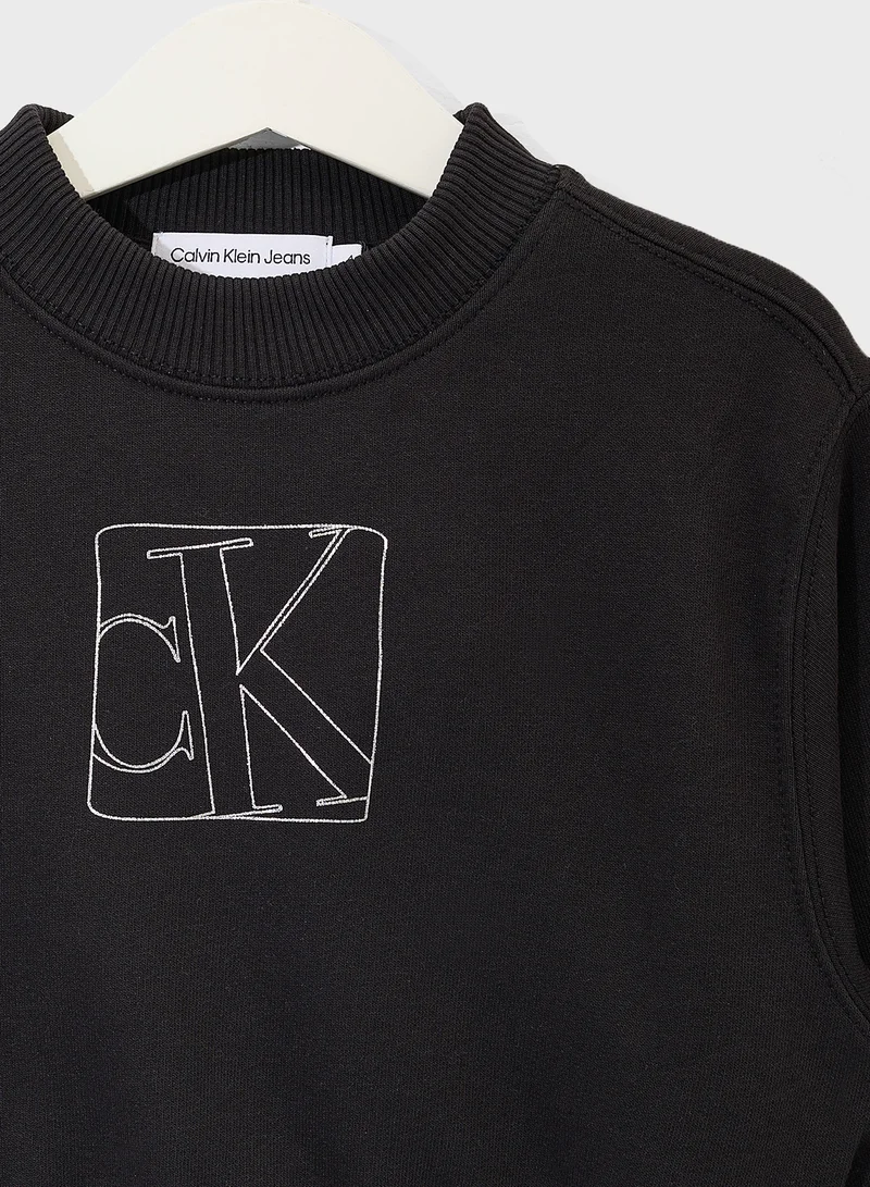 Calvin Klein Jeans Kids Logo Sweatshirt