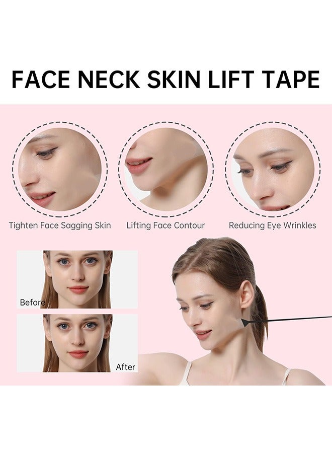Generic 4 Pcs Elastic Bands 20 Pcs Replacement Tapes, Invisible Face Tape, Face Lift Sticker - Image 4