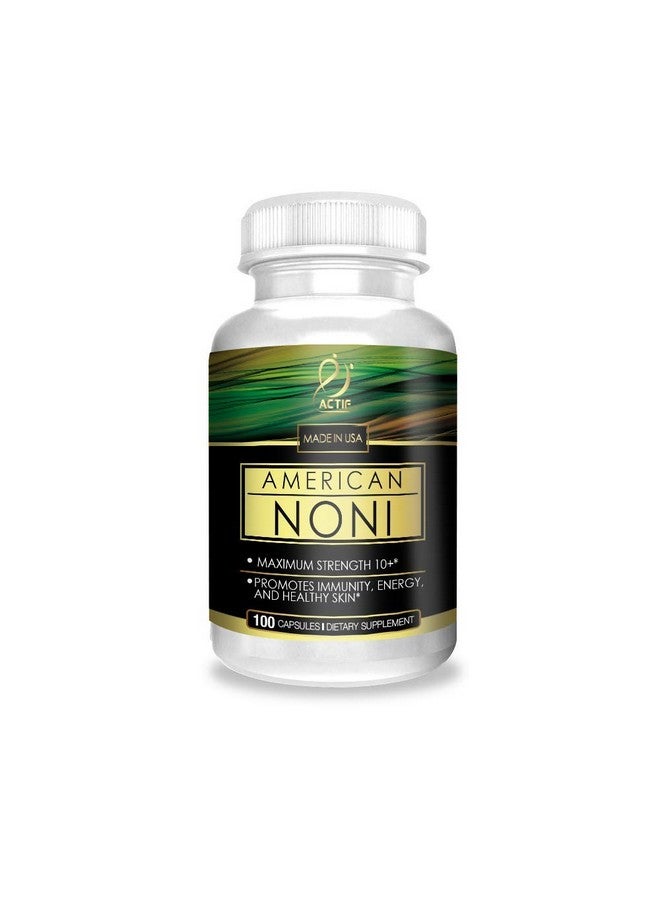 Actif Organic Noni Maximum Strength - 100% Natural Hawaiian Noni, Non-GMO, Made in USA, 100 Count - Image 1