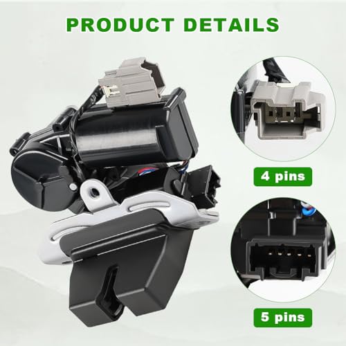 WMPHE Rear Liftgate Lock Actuator Trunk Latch with Motor Compatible with 2017 2018 2019 Ford Escape Replacement for GJ5Z7443150 GJ5Z7443150B - Image 3